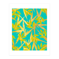 Gold & Teal Florals (Print Only)