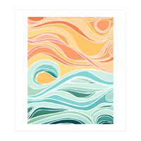 Sky And Sea Abstract (Print Only)