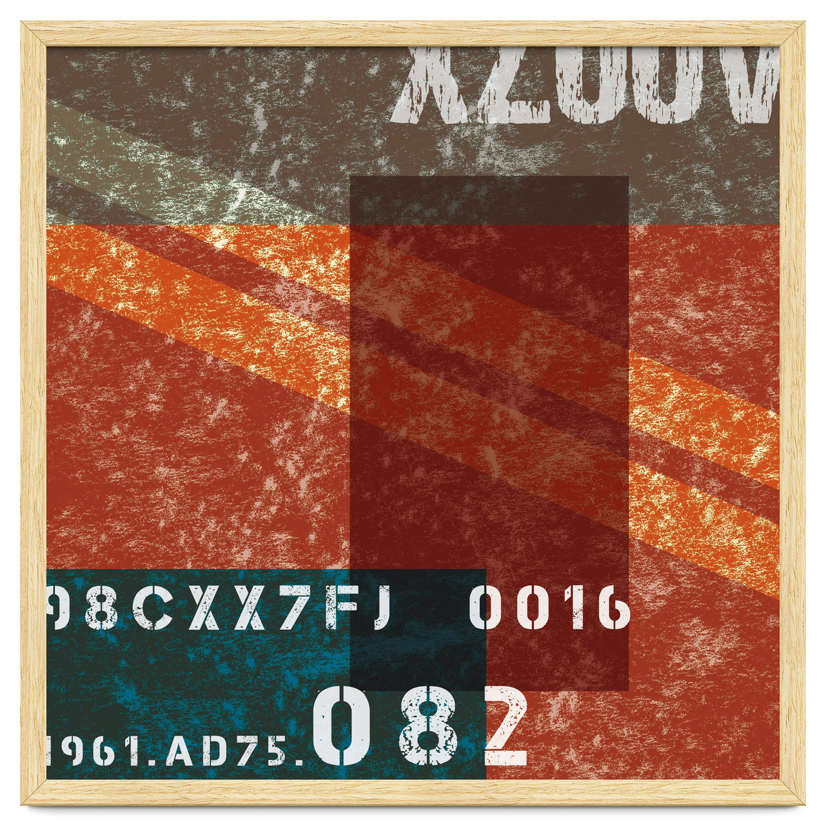 Abstract Industrial Red