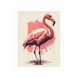 Flamingo Painting (Print Only) thumbnail