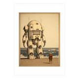 Giant Robot Japanese Woodblock Print (Print Only) thumbnail