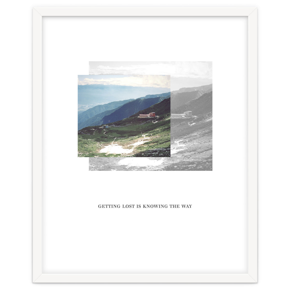 Getting lost is knowing the way