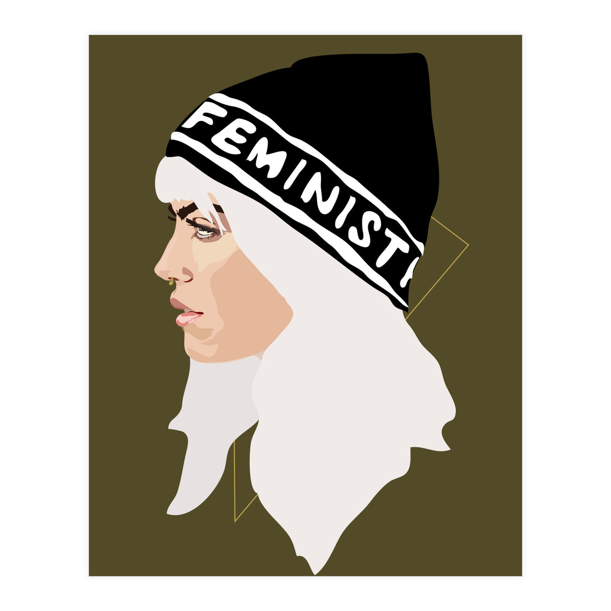 Feminist (gold) (Print Only)