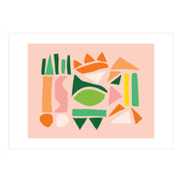 Watermelon Punch Abstract Art (Print Only)
