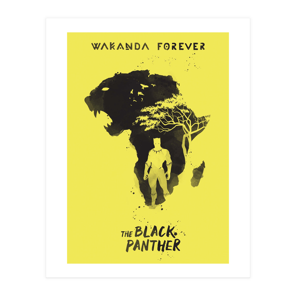 Black Panther movie poster (Print Only)