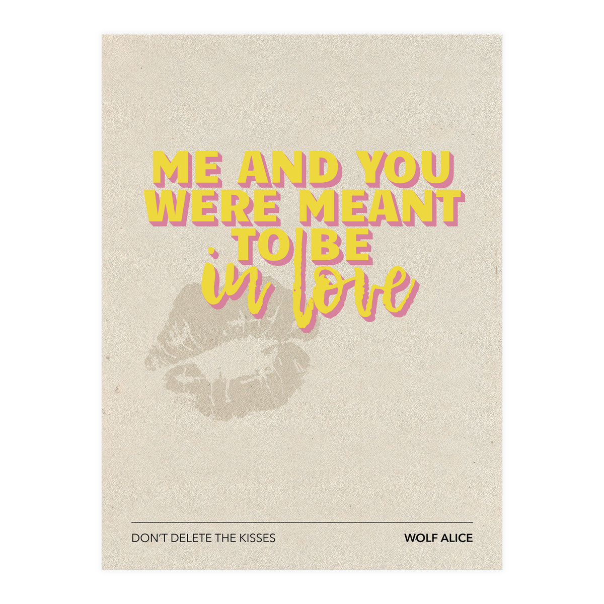 Wolf Alice - Don't Delete The Kisses (Print Only)