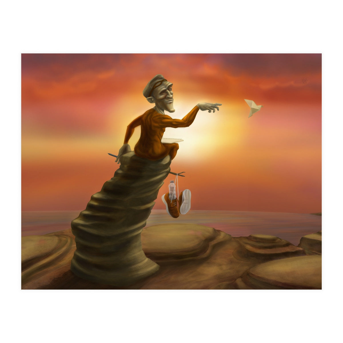 Superhero on a break (Print Only)