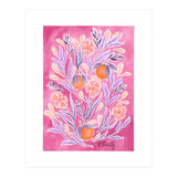 Wild Orange Floral | Pink & Purple (Print Only) thumbnail