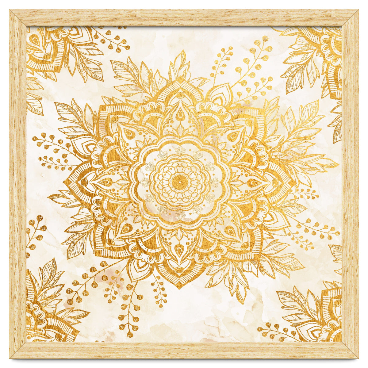 Queen Starring of Mandala-Gold Sunflower I