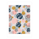 Pattern of abstract textured circles  (Print Only) thumbnail