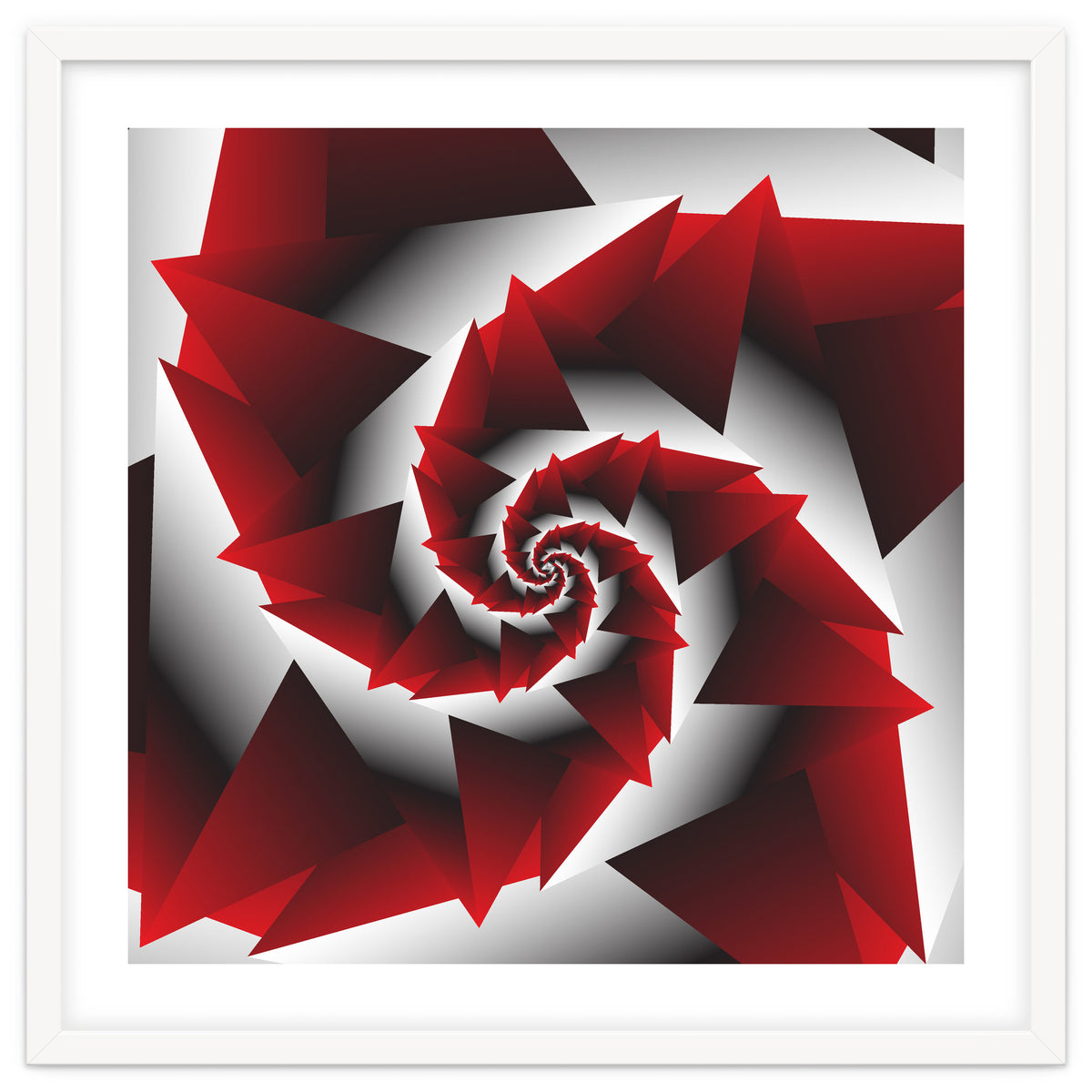 Abstract Geometric Red Graphics