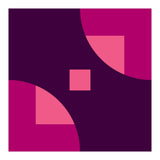 Geometric Shapes No. 1 - purple & pink squares (Print Only) thumbnail