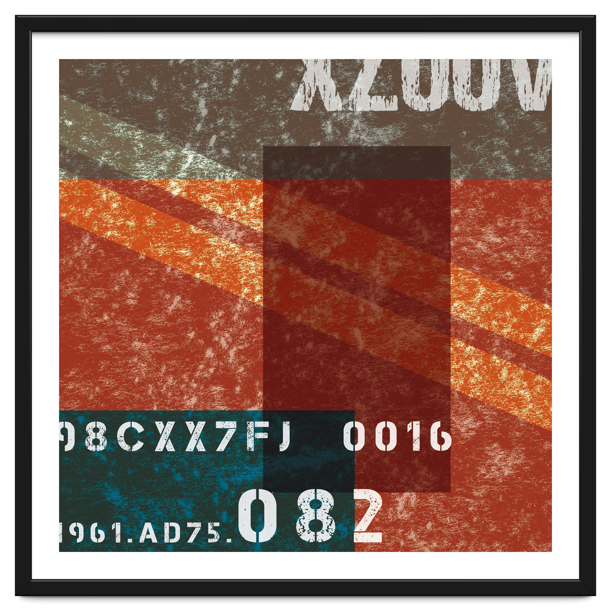 Abstract Industrial Red