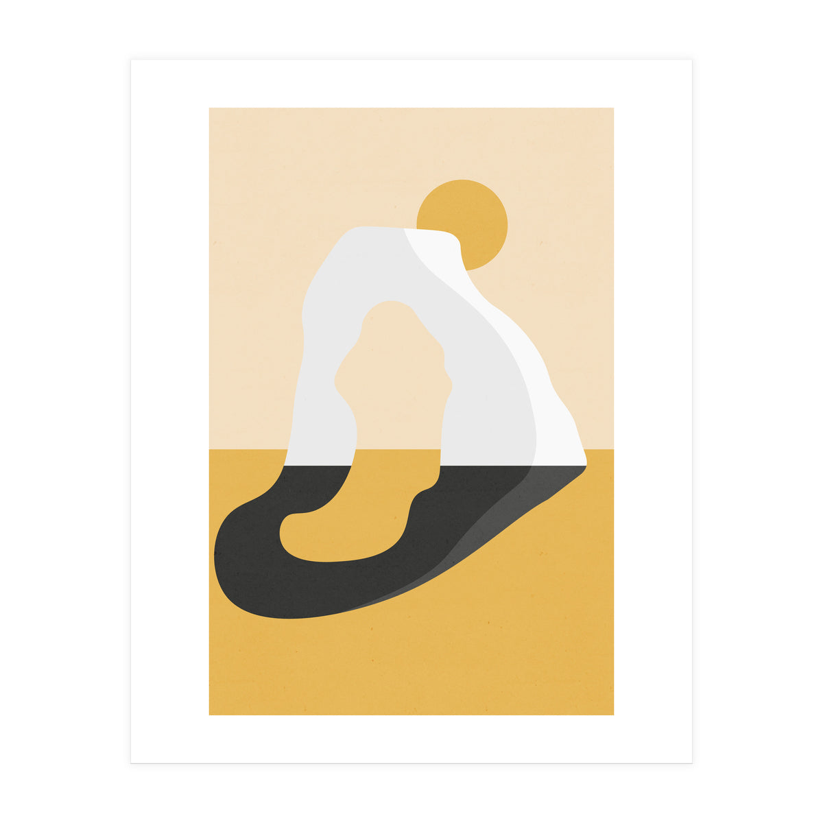 Abstract Arch - Golden Desert (Print Only)
