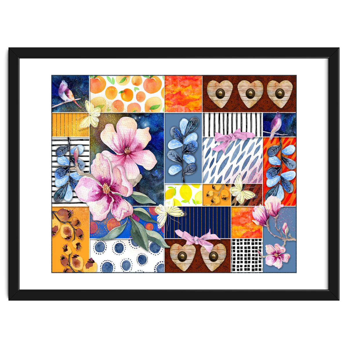 Romantic Floral Collage