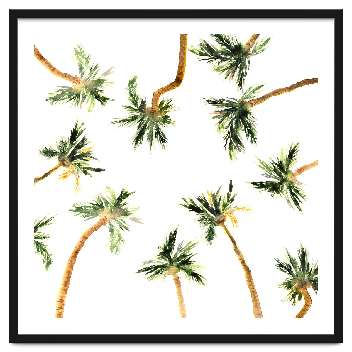 Under the coconut palms || watercolor