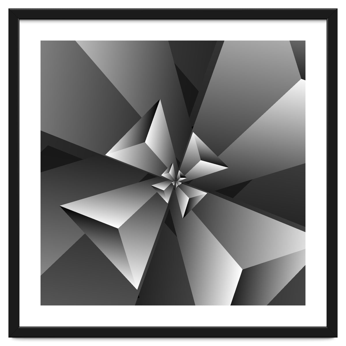 Blackish Trendy Triangle Pattern