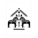 Swedish Dala Horse Folk Pattern (Print Only) thumbnail