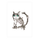 Black wet ink cat (Print Only) thumbnail