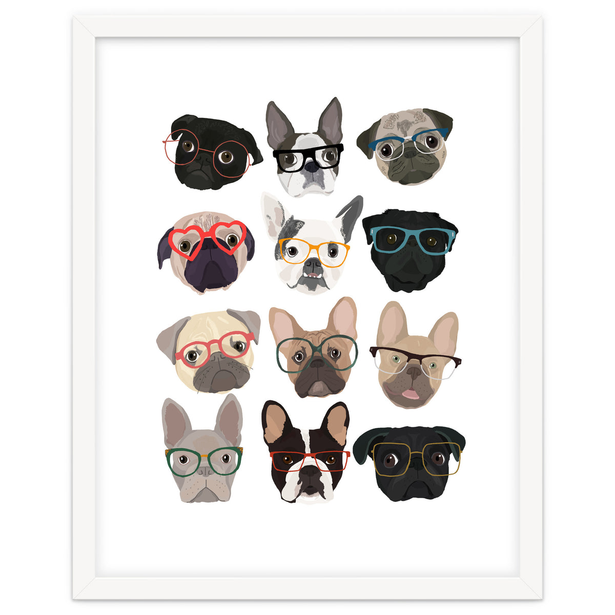 Pugs in Glasses