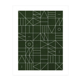 My Favorite Geometric Patterns No.6 - Deep Green (Print Only) thumbnail