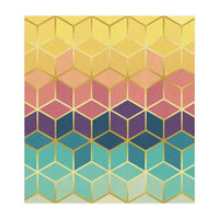 Colorful and golden pattern I (Print Only)
