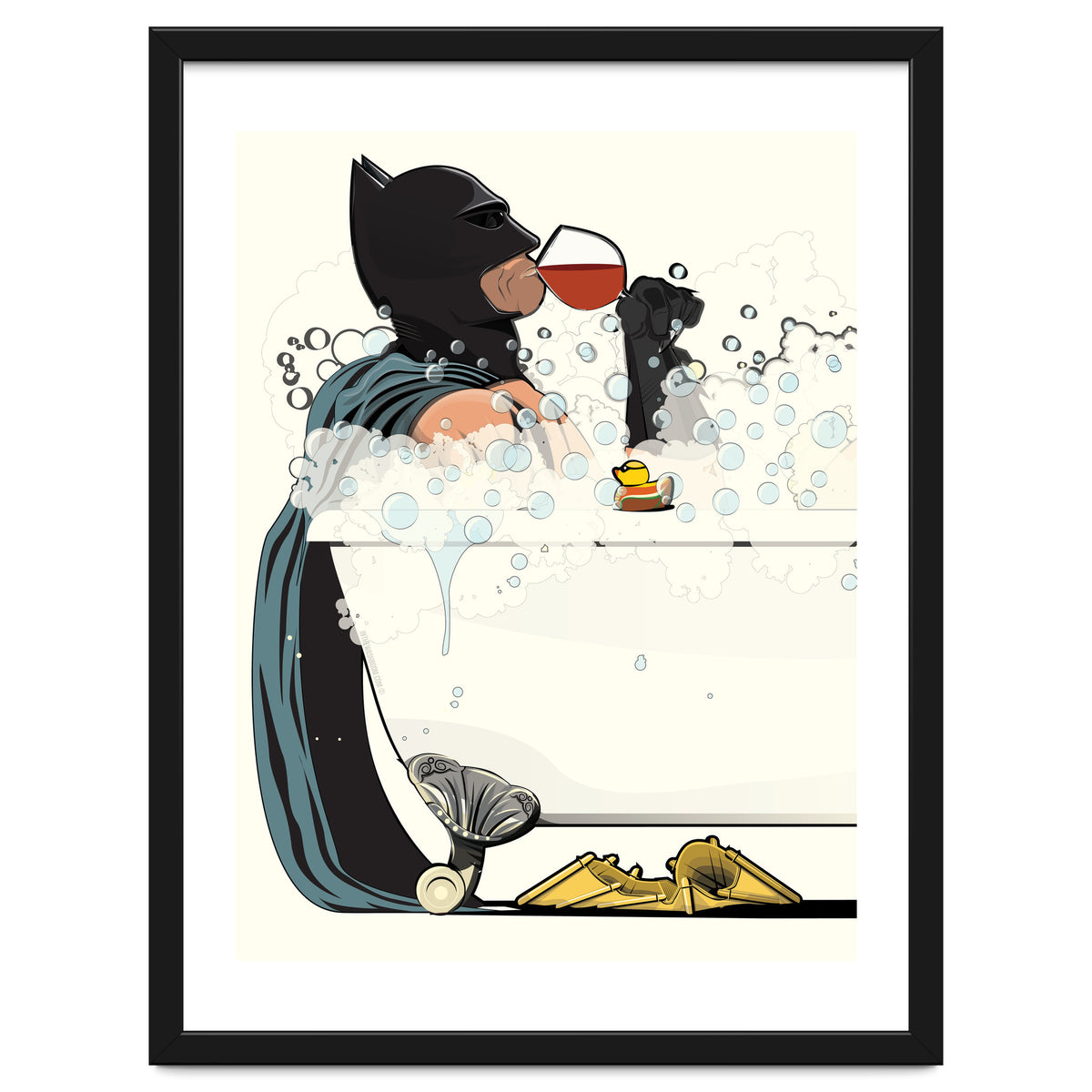 Batman in the Bath, funny Bathroom Humour