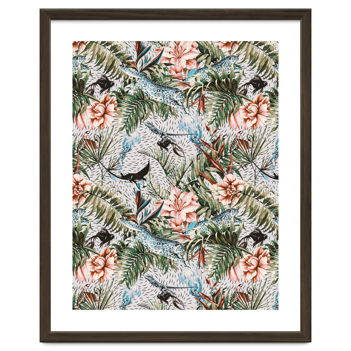 Paradisiacal flora and fauna