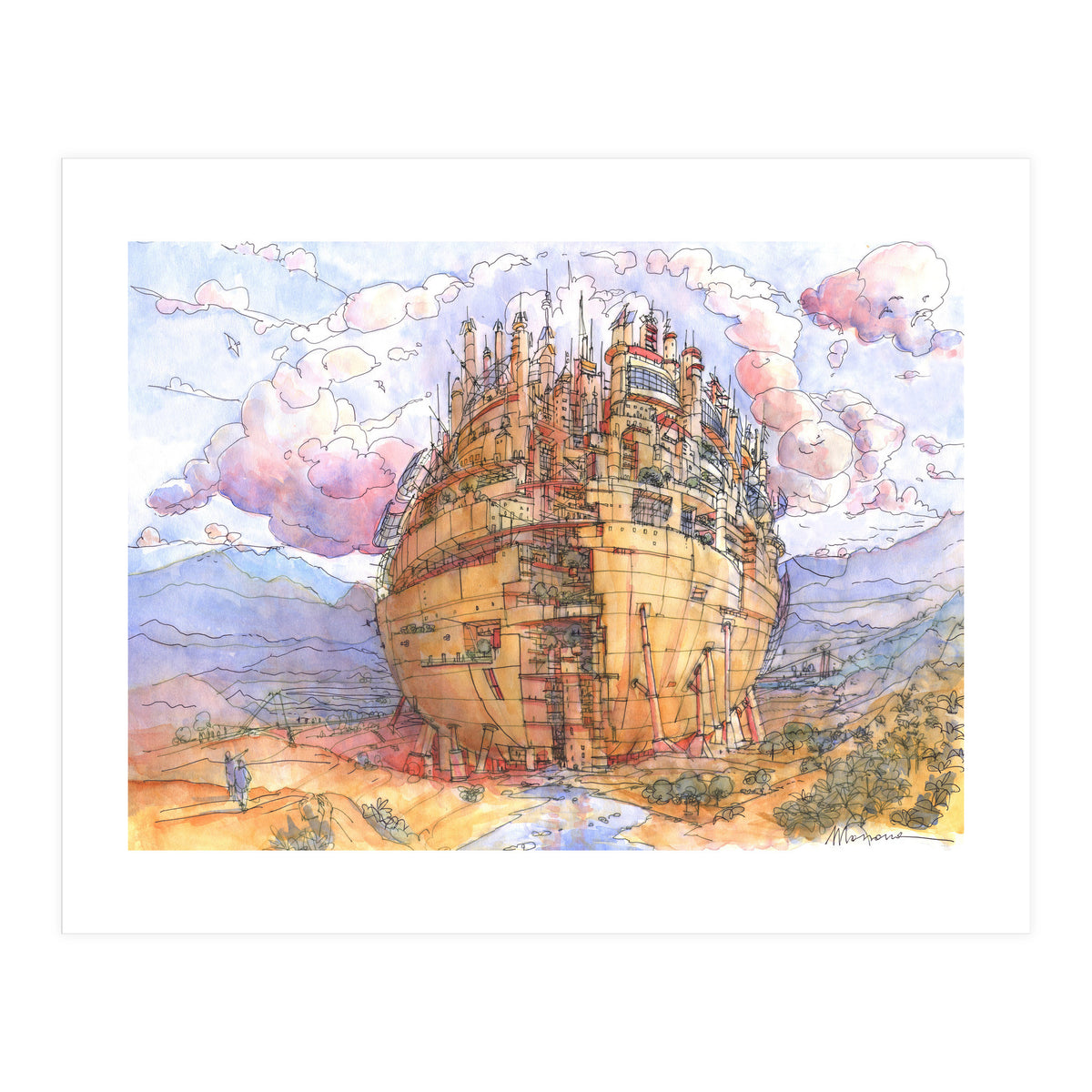 La Citta' Sferica (Print Only)