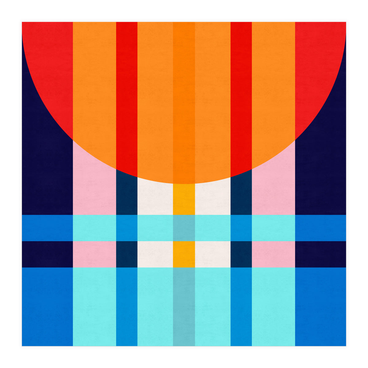 Colorful abstract V (Print Only)