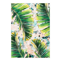 Palm leaf on marble 02 (Print Only)