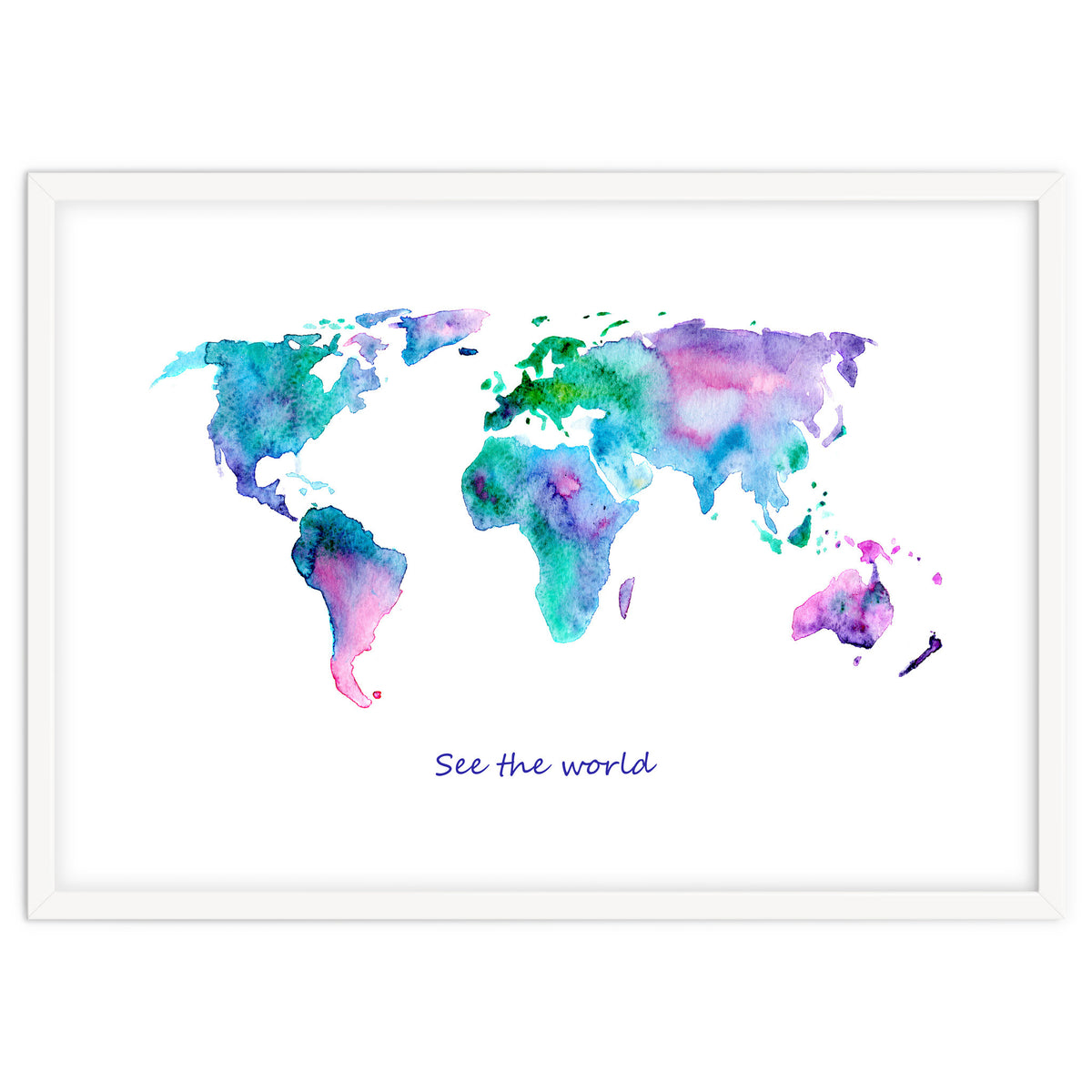 See the world || watercolor