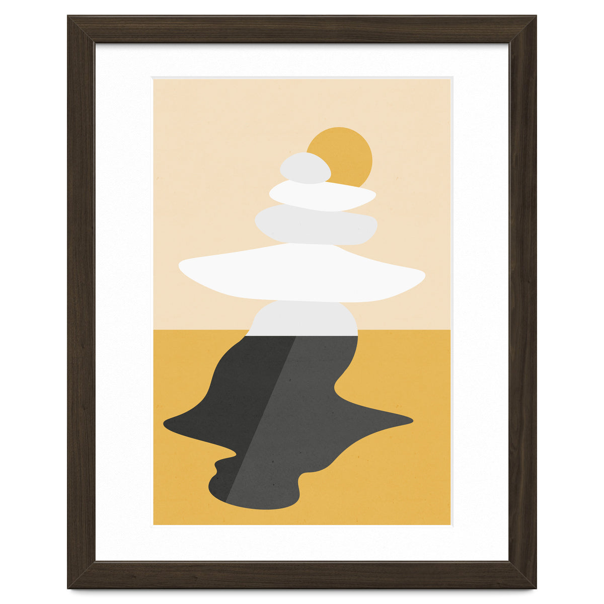 Abstract Cairn - Golden Desert