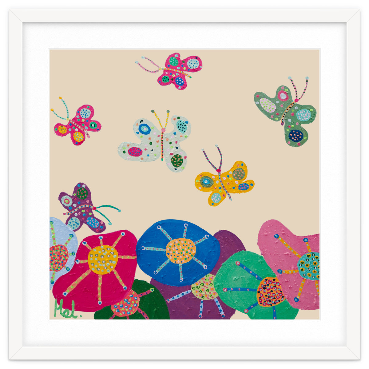 Butterflies Garden (pink)