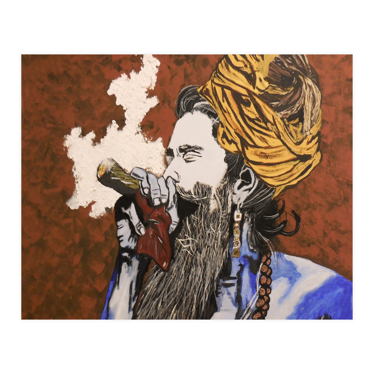 Aghori - Acrylic On Canvas (Print Only)