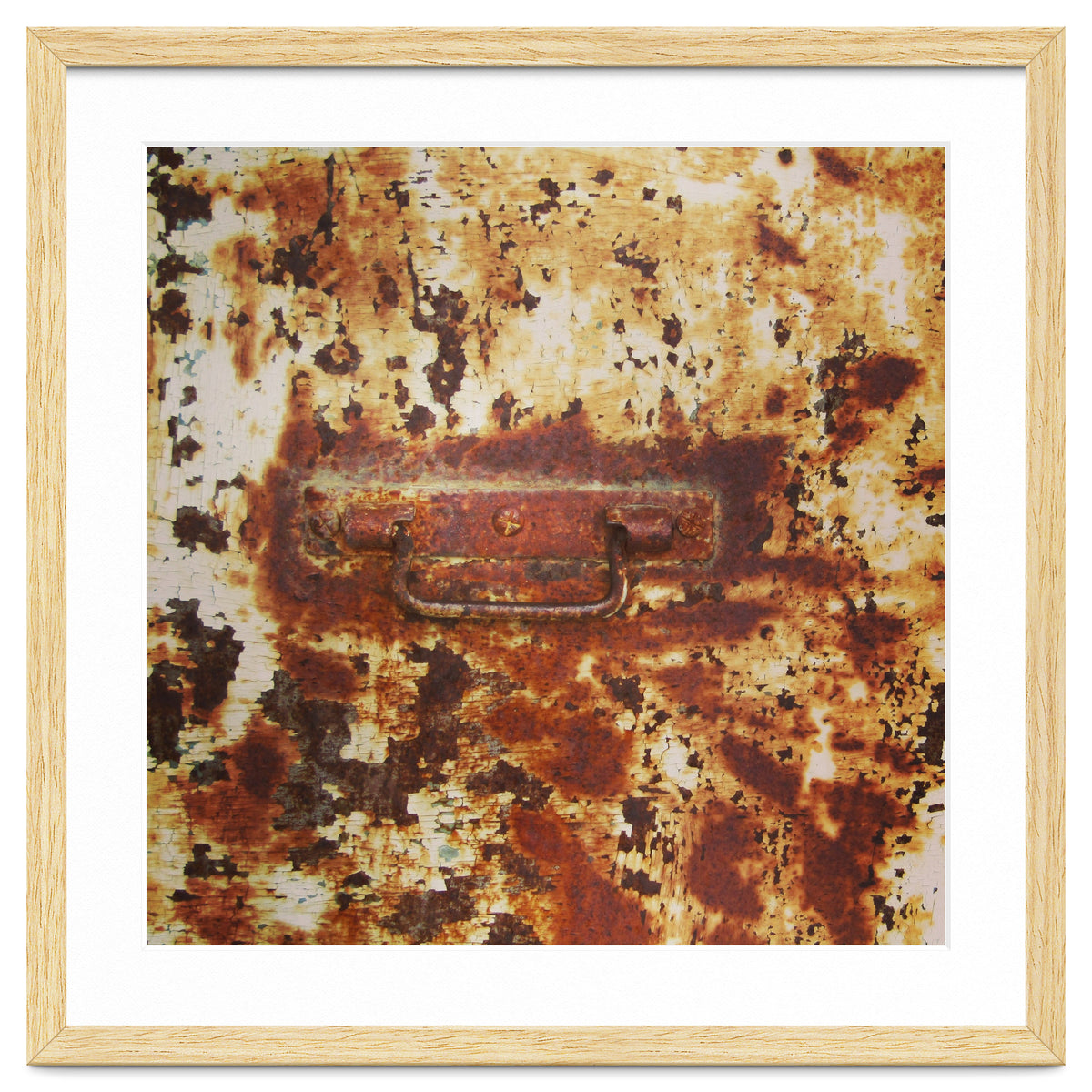 Rusty metal door