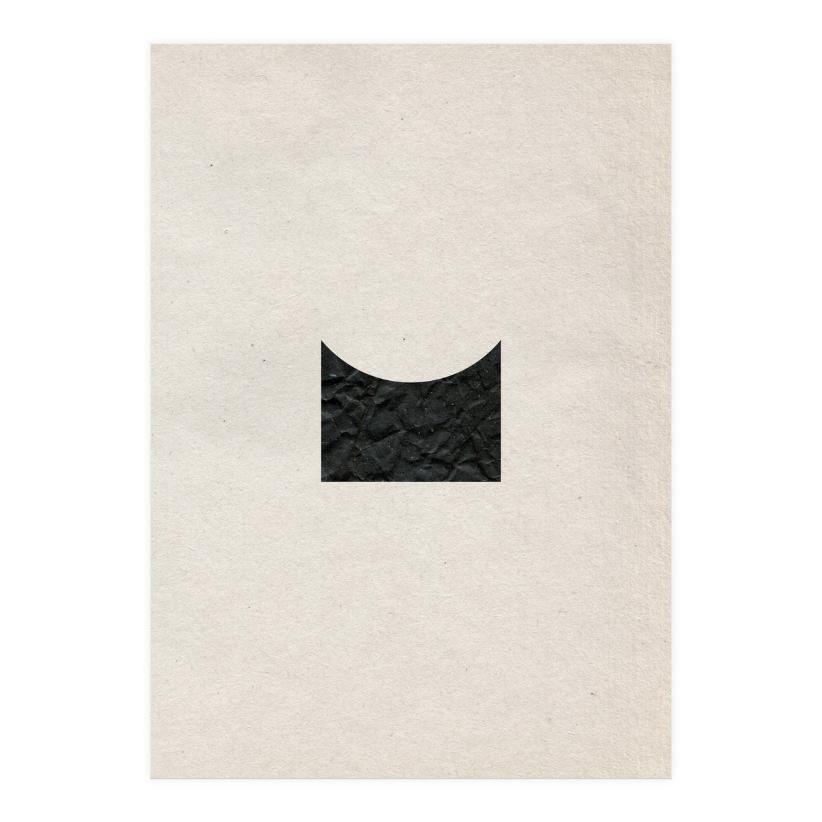 Cut black shape on grey (Print Only)