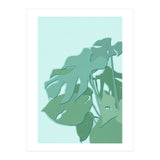 Minimal Monstera Leaves - Greener Eden (Print Only) thumbnail