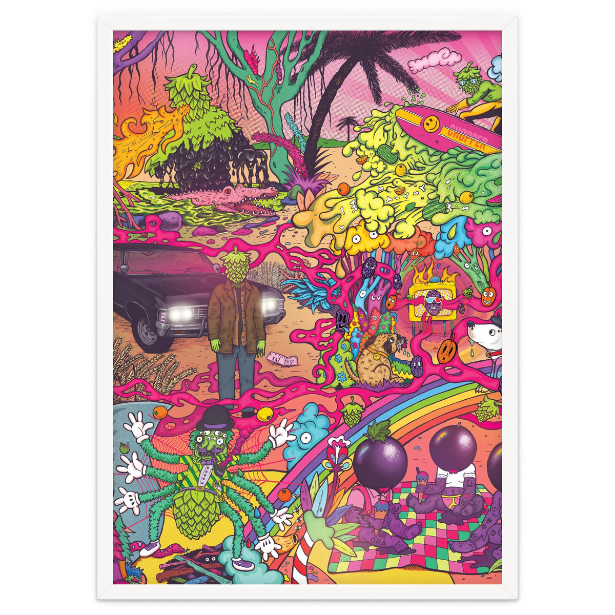 ABBEYDALE BREWERY COLLAB SERIES #2 FULL ILLUSTRATION - THORNBRIDGE, WILDE CHILD, RIDGESIDE, TORRSIDE, BOX SOCIAL, ORA BREWING