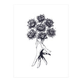 Hand With Lotuses (Print Only) thumbnail