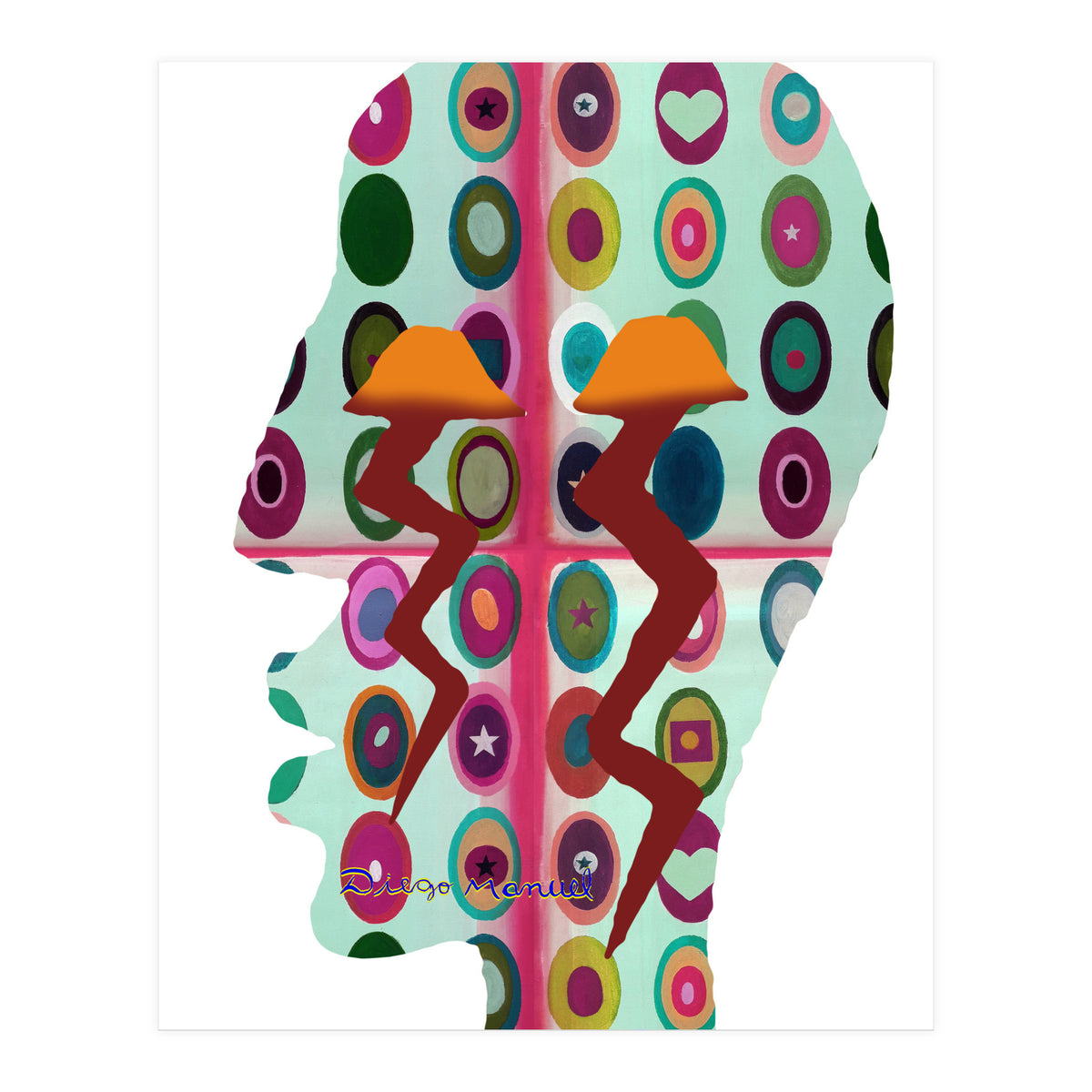 Perfil Con Rayos 10 (Print Only)