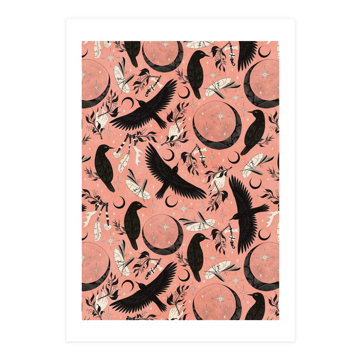 Raven Tarot Pink (Print Only)