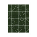 My Favorite Geometric Patterns No.6 - Deep Green (Print Only) thumbnail