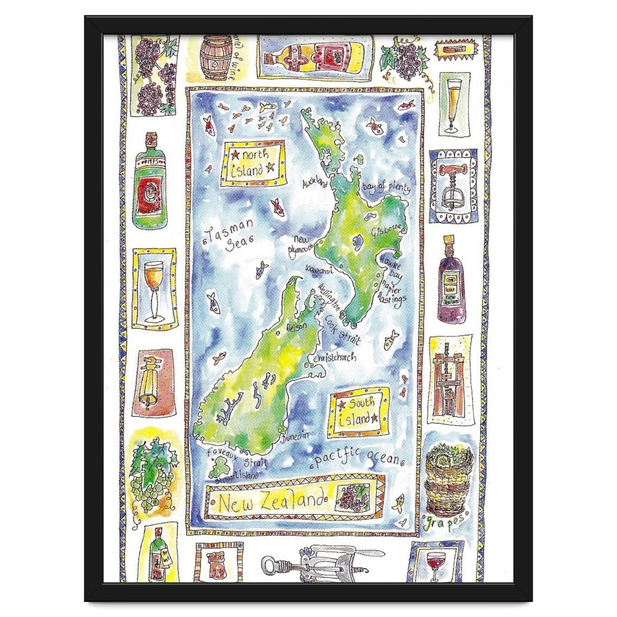 A wine map of New Zealand