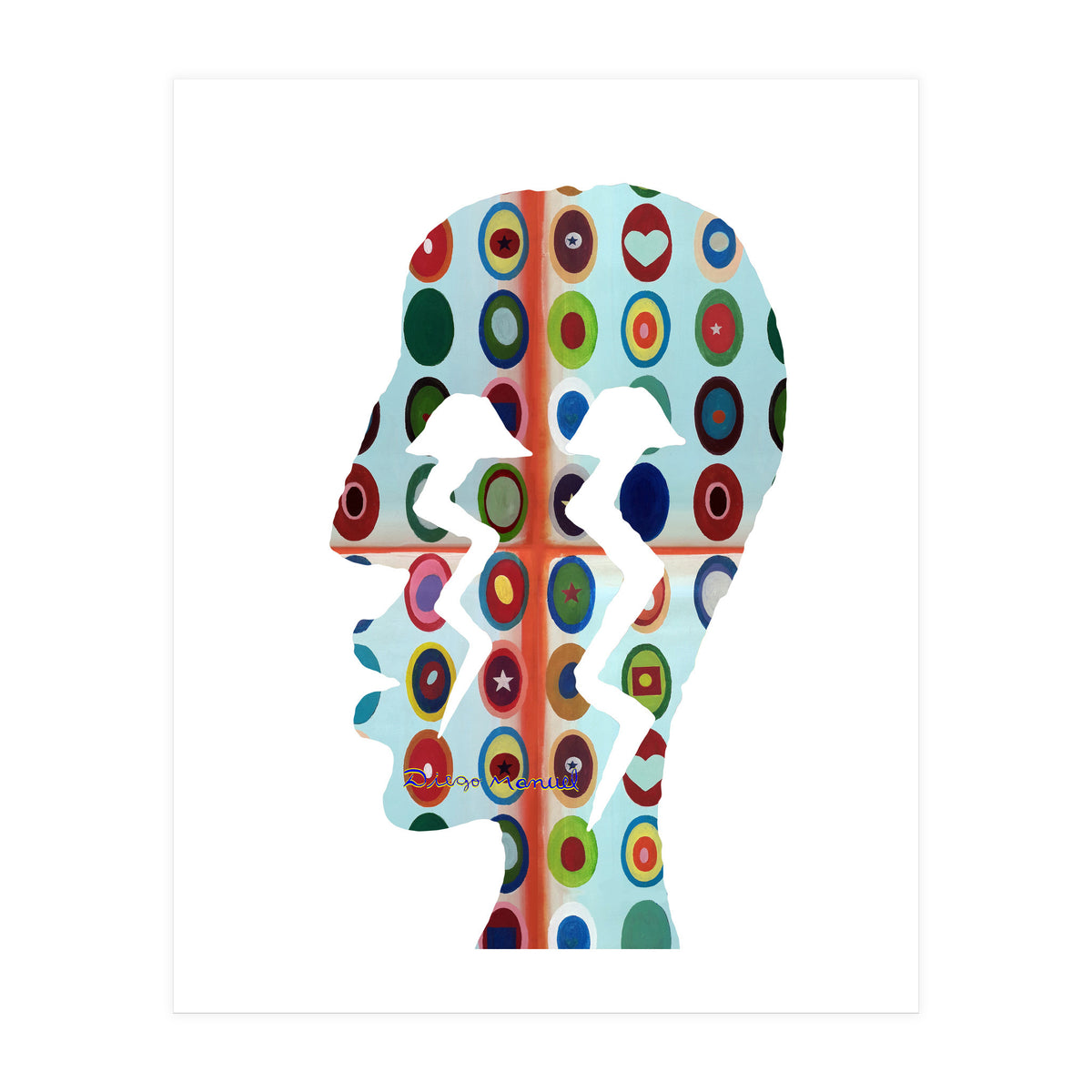 Perfil Con Rayos 9 (Print Only)