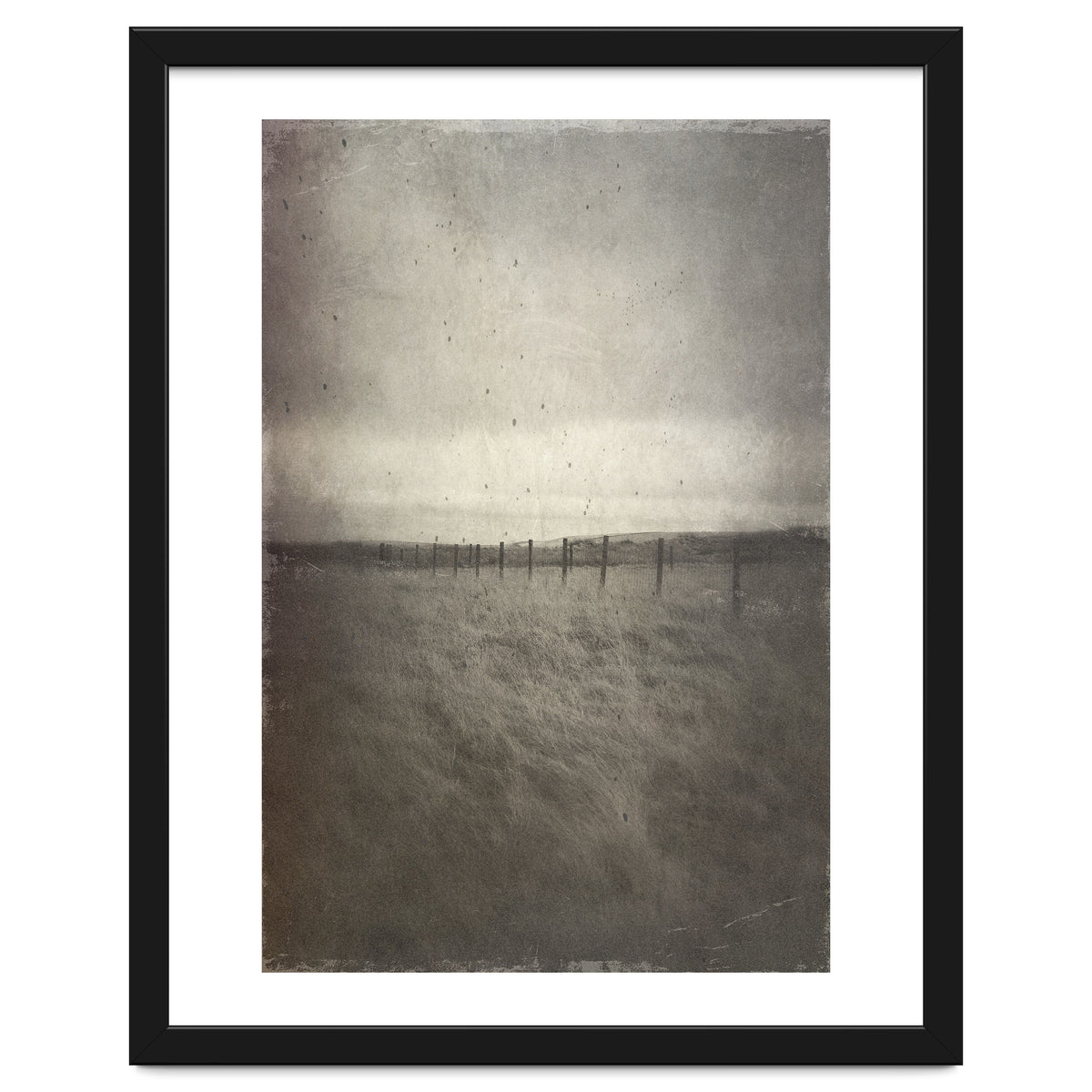 Bleak winter landscape of Saddleworth Moor