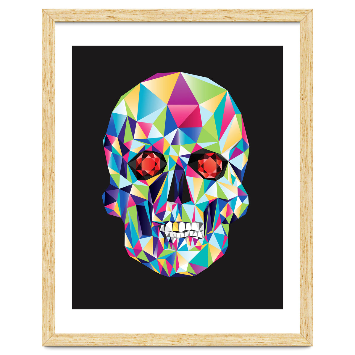 Geometric Candy Skull