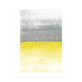 Abstract Painting No. 52 | Illuminating Yellow & Ultimate Grey (Print Only) thumbnail