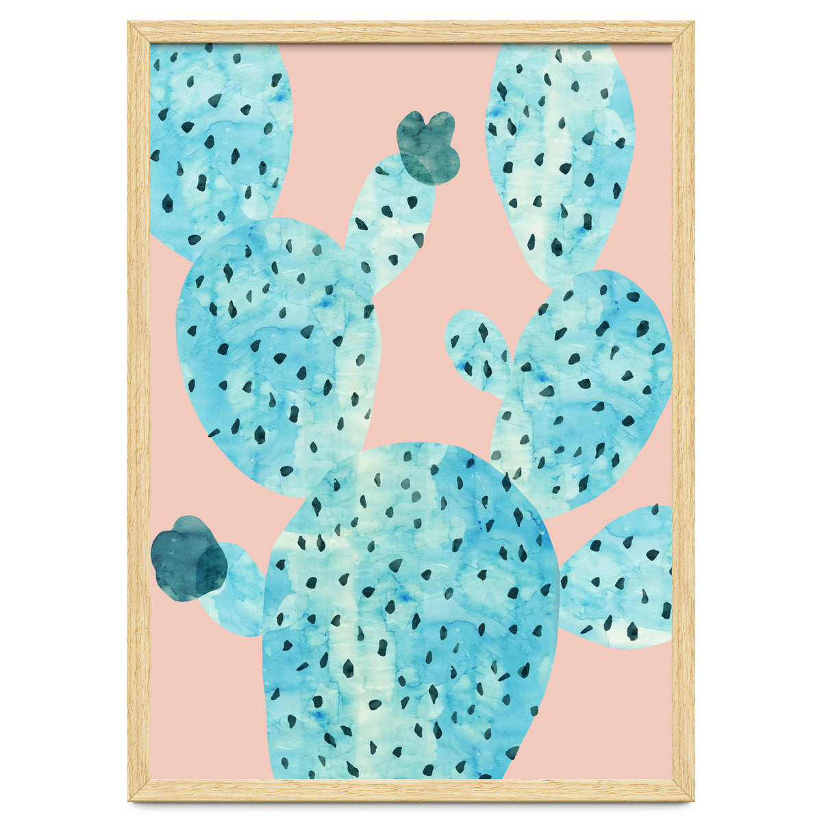 Watercolor of cacti III