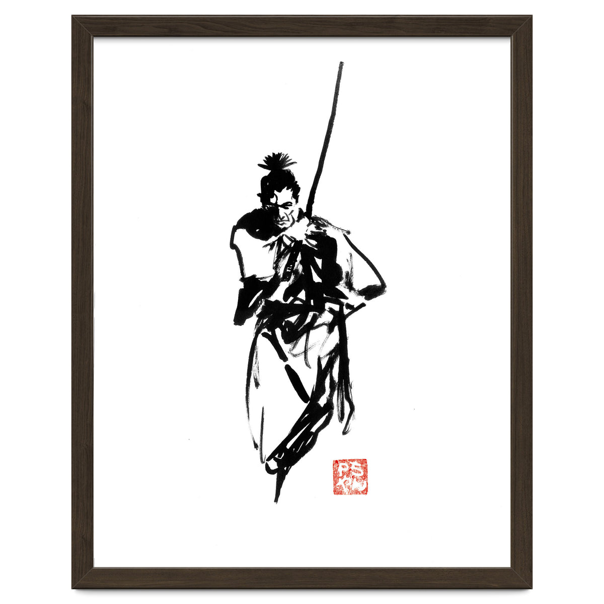 Samurai and sword